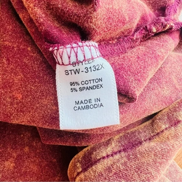 Zenana mineral wash hi-low hem t-shirt - Picture 7 of 7